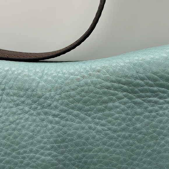 Coach Robin’s Egg Light Blue Pebbled Leather Hobo Bag Purse 🌸🌸 - Picture 10 of 13